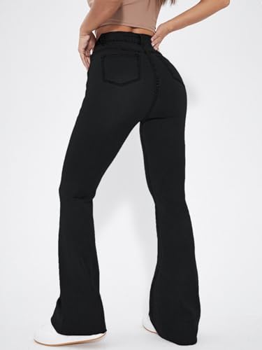 Image of Aahwan Blue Solid Low Waist Bootcut Denim Jeans for Women's & Girls'