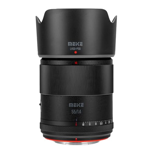 Image of Meike 55mm F1.4 APS-C AF Lens for Fujifile X Mount Cameras, Portrait Lens | Large aperture creates creamy bokeh; fast STM autofocus, sharp image quality, for fuji APS-C X-T5 X-T4 mirrorless cameras