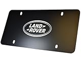 Genuine Land Rover License Plate - Matte Black Finish