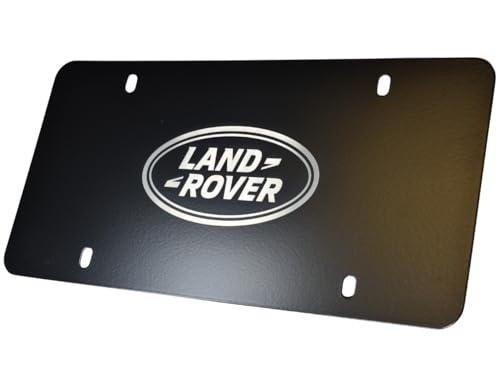 Genuine Land Rover License Plate - Matte Black Finish