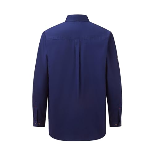 Image of Ousafeve FR Shirts for Men Hi Vis 6.5oz Flame Resistant Welding Shirts | UL Certified, Loose Fit, 100% Cotton, NFPA2112 CAT2 Arc Flash Rated, Fire Retardant Shirt for Men