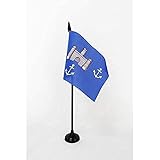 Acabados : BANDERA de MESA de la ISLA DE WIGHT ANTIGUO 15x10cm - BANDERINA de DESPACHO ISLE OF WIGHT OLD - INGLETERRA 10 x 15 cm - AZ FLAG