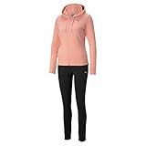Jacke PUMA Damen, Classic Hd. Sweat Suit TR Trainingsanzug, Apricot Blush, XS