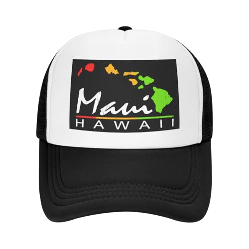 Maui Hawaiian Islands Trucker Hat Snapback Mesh Baseball Cap Unisex2