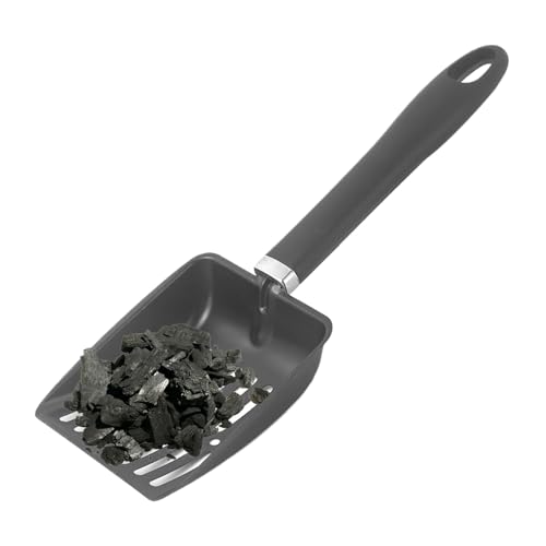 Hollow Out Fireplace Shovel - Acero inoxidable PP 32,5 x 10,7 cm | Wood Stove Ash Sifter and Coal Shovel | Herramienta resistente al calor para interior y exterior Fireplace, Campfire, Ánd Hearth