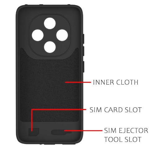 Image of Shockproof Case for Oppo F31 Pro 5G | Full Camera Protection | TPU Flexible Back Cover for Oppo F31 Pro 5G (Matte Black)
