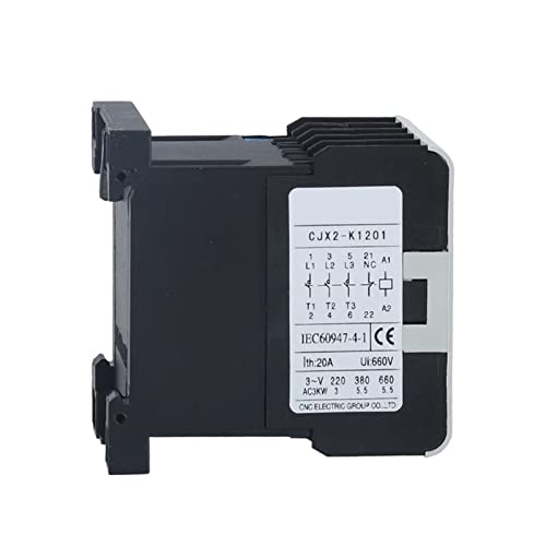 Contacteur CA CJX2-K 220V 6A 3P 1NC mini relais de commande compact - 6