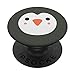 Pinguino faccia artica carino divertente North Pole Baby Winter Bird PopSockets PopGrip Intercambiabile