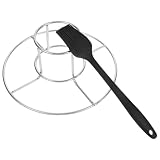 Didiseaon Rejilla Plegable para Pollos de Acero Inoxidable 2 Pinceles de Silicona para Aceite, Fácil de Almacenar, Adecuada para Asar Gansos y Perdices Color Aleatorio