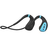 Wireless Bone Conduction Swimming Headphones IPX8 Waterproof Open Ear Sweatproof MP3 Music Player 8G Memory Sport Headsets with Microphone Lightweight for Running Driving Cycling Fitness Blue
