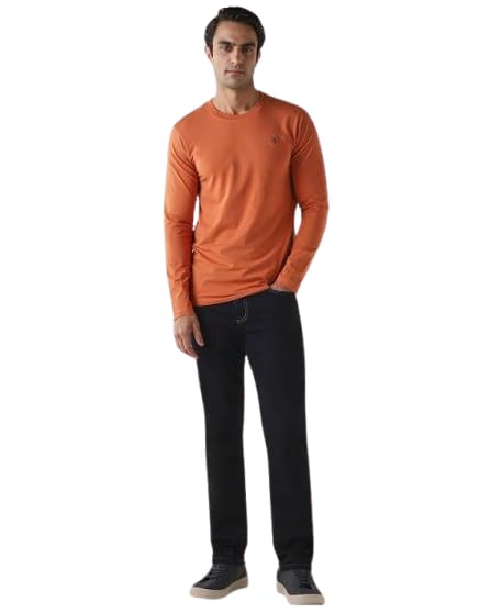 reid & taylor Men's Solid Cotton Stretch Regular Fit Single Jersey Round-Neck Tshirt-picture-26