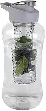 JOEYZ Large 60 oz - Half Gallon Fruit Infuser Water Bottle BPA Free