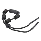 TEHAUX Correa Ajustable para Gafas Deportivas Negras Antideslizante y Flotante Cuerda Elástica para Deportes Acuáticos para Natación y Kayak
