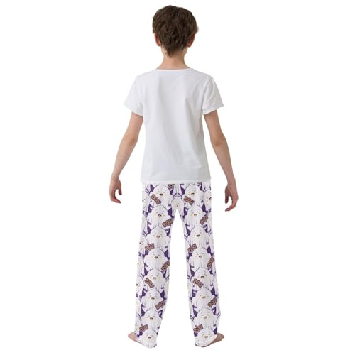 ZZKKO Cute Ghost Halloween Boys Pants for Kids Jogger Pants with Pockets S-XL3