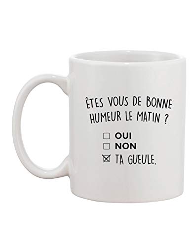 cotton division Mug - Etes vous de bonne humeur le matin