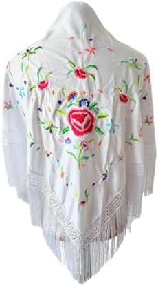 Genérico FLAMENKA ROCIERA Mantón de Flamenca, Mantoncillo Bordado...