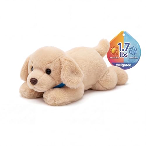 SHSEEN Heating Pad Stuffed Animal, 1.7lb Microwavable Dog Plush for Cramps & Anxiety Relief, 16