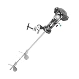 5Gal 1/2HP Pneumatic Bracket Mixer, Stainless Steel Tank Barrel Clip Bracket Air Agitator Paint Mix Tool Pneumatic Paint Mixer Machine