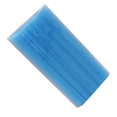 Image of Healeved 200 Pcs Light Blue Plastic Straws Disposable Drinking Straws 10.23 Inch for Smoothies Bubble Tea Tall Cups Birthday Parties Barbecues Restaurants Everyday Use
