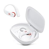 JBL Endurance Peak 4 - True Wireless Noise Cancelling Sport Earbuds, Up to 48Hrs total playback, water & dust proof (IP68), Secure fit with TwistLock™ design, & 6 mics for perfect calls (White/Orange)