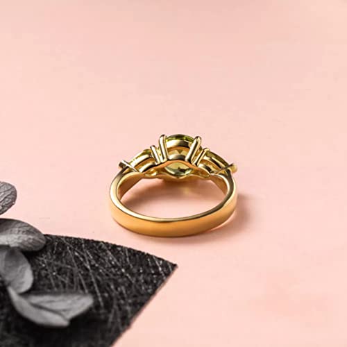 Bague en péridot naturel et argent 925 un bijou d'exception - 4