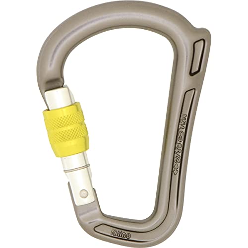 DMM Rhino Locksafe Carabiner, Titanium/Green, A547