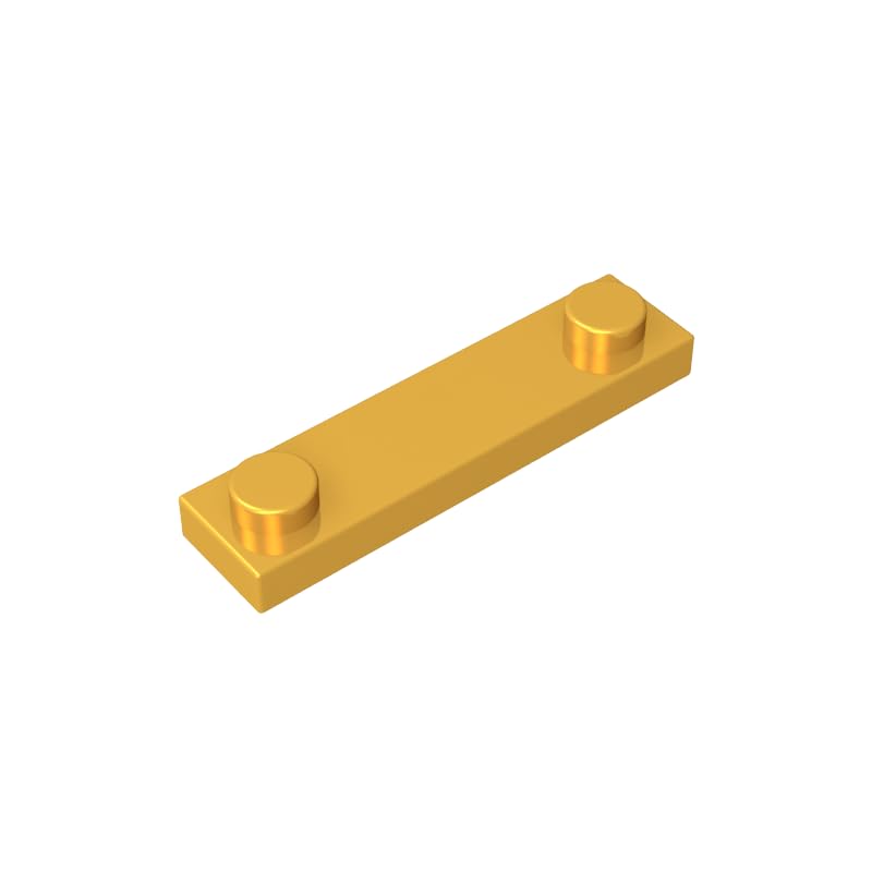 XYEIUGO GDS-723 92593 Plate Special 1x4 with 2 Studs, Metallic Gold, 50 PCS โ image 1
