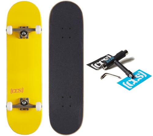 Image of [CCS] Skateboard Complete | Maple Wood | Professional Grade | Fully Assembled with Skate Tool & Stickers | Adults, Kids, Teens, Youth | Boys & Girls