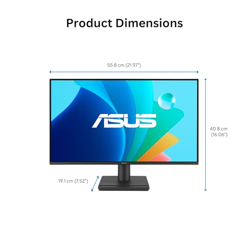 undefined ASUS 24” (23.8-inch viewable) 1080P VA249HG Eye Care Monitor – IPS, Full HD, 99% sRGB, Frameless, 120Hz, Adaptive-Sync, 1ms, HDMI, VGA, Low Blue Light, Flicker Free, Wall Mountable, 3 yr Warranty の商品画像 7