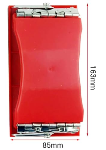 Image of AASONS 6.5 inch (160mm) Hand Sanding Block With Clip On Fitting Sanding, Block Sander Pad For Wood Glasses Car Furniture Finishing Sand Paper Sheet Holder Clamp Palm Grip