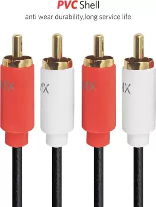 Image of MX RCA Cable 2RCA to 2RCA Stereo Audio Cable Gold Plated Adapter Dual Shielded for Home Theater Amplifier Hi-Fi System Car Sound Speaker PARENT (2 RCA MALE / 2 RCA MALE, 3M)