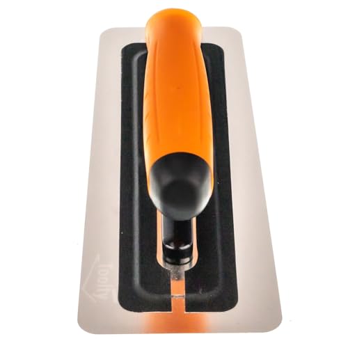 Toolty Flexible Stainless Steel Venetian Plastering Trowel - 240mm - 9.5 - Putty Trowel, Mortar Trowel, Finishing Trowel - Rubber Handle, Professional, DIY - TLTY-8023