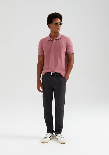 Camisa Polo Básica Masculina Em Malha Texturizada Hering - Rosa Médio G