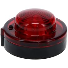 RoadPro LED Roadside Beacon RP911R Emergency Safety Warning Light Round Magnetic LED Flare with 360-Degree Visibility Red