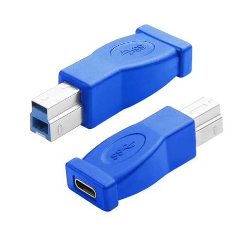 Adaptateur USB C vers B 3.0 mâle femelle 5Gbps pour hub imprimante et station d'accueil