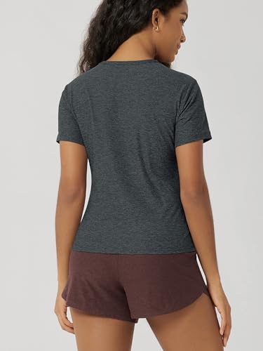 Image of ODODOS Women's Short Sleeve Performance T-Shirts - Ultra Soft odSTRATUM Tech Crew Neck Tee UPF 50+ Essential Top