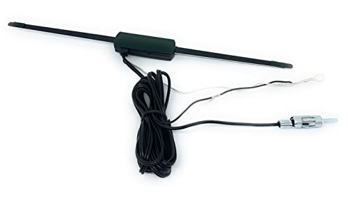 Sound Way Antenna Radio Fm Amplificata A Baffo Per Autoradio Di Auto, Camper, Camion, Nero - 3