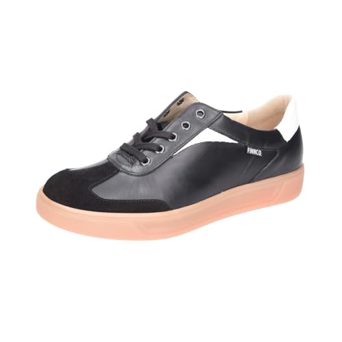 Finn Comfort Interlagos baskets noir blanc chaussure de marche confortable en cuir véritable