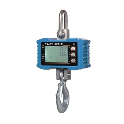 Portata: 1000 kg Bilancia for gru digitale for industriale pesante da 1000 kg/2000 lb for elettronica portatile LED(Blauw)
