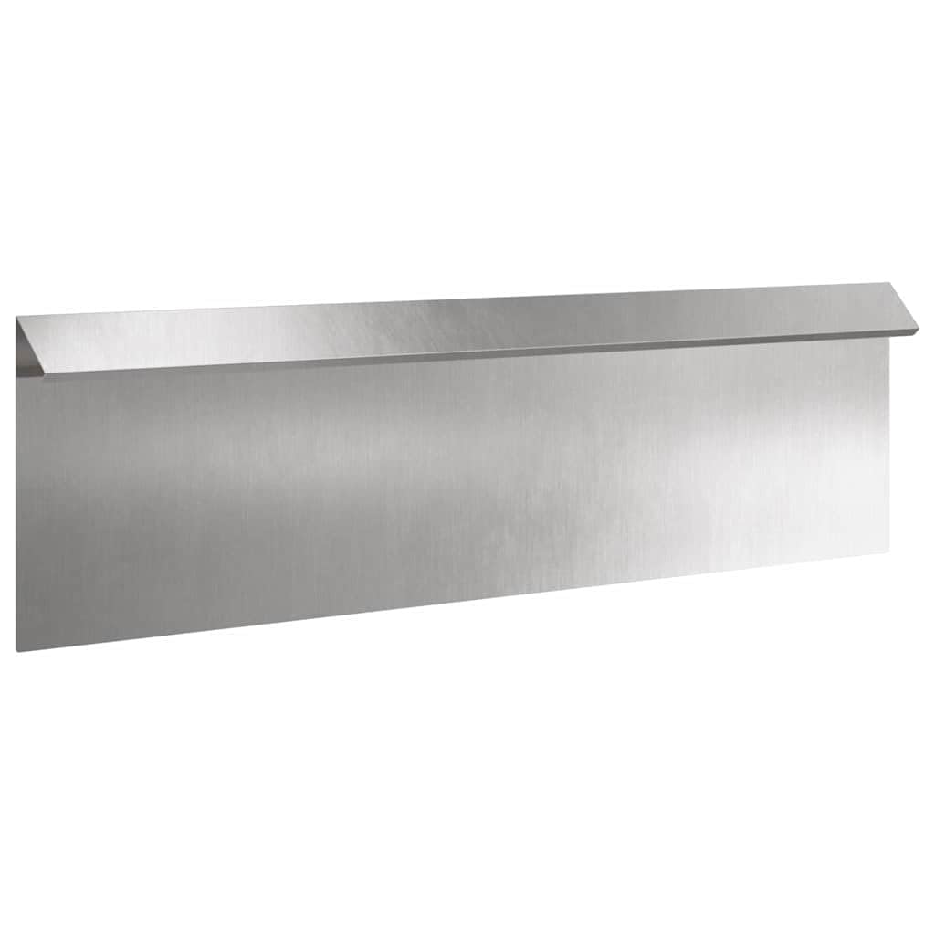Metall-Schneckenzaun Silber 100 x 3,5 x 25 cm Edelstahl – Stabiler Schneckenzaun für Gartenbeete und Terrassen, einfache Montage als DIY-Projekt, wetterfeste Barriere mit modernem