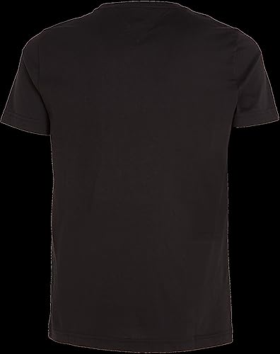 Tommy Hilfiger Tommy Logo T-shirt voor heren, korte mouwen, ronde hals, jet black, L