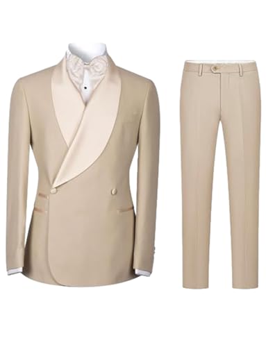 Tuxedo Homme Double Boutonnage Lapin de Faucon de Qualité Supérieure pour Cérémonie