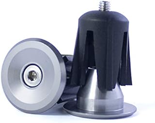 Bar End Plugs by NBIKE Bicycle Handlebar End Caps Bike Handlebars for Mountain Bike Road Bike, no Logos, Installation Tool Included (1 Pair, Gray)