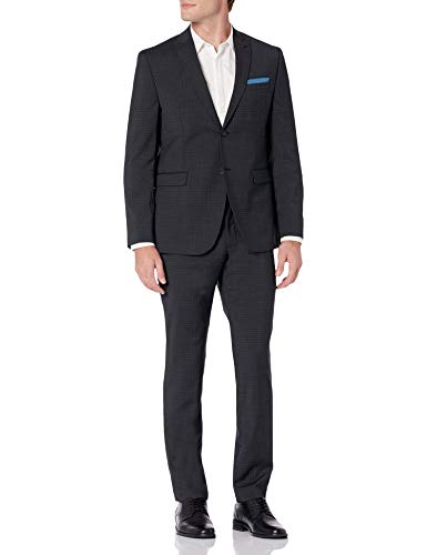Original Penguin Men's Suit SEPARARE Slim FIT, Black Solid Pant, 38W X 34IN