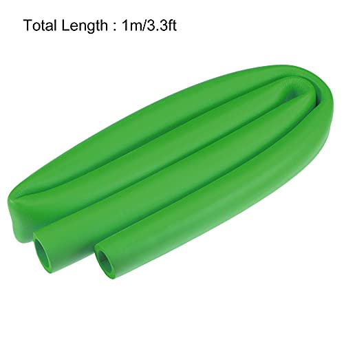 Image of uxcell Foam Tubing for Handle Grip Support, 18mm ID 30mm OD 1m Length Green
