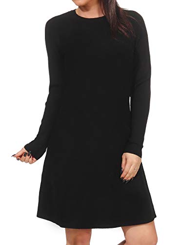 VERO MODA Damen Vmnancy Knit Dress Noos Kleid, Schwarz, M EU