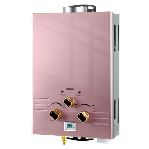 La mejor selección de Calentador Avera , tabla con los diez mejores. 49 Calentador de Agua Electrico Instantaneo,Boiler de Paso Gas LP, Capacidad de 6L/Min, con Modos de Invierno y Verano, 3 Perillas Ajustables, Cabezal de Ducha, Ahorro de Gas y Agua...