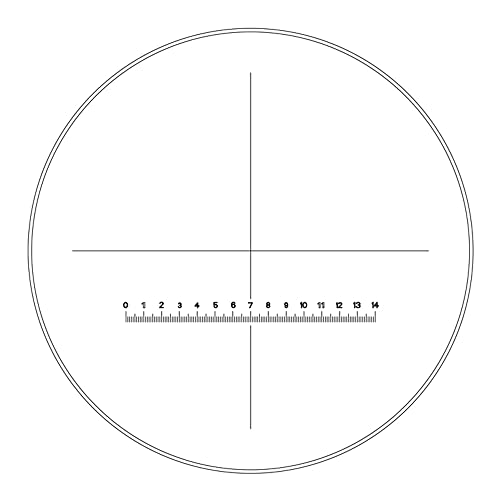 Image of Motic 1101001400152, Graduated Line and Plain Cross Hair for Microscope, Point = 0.1mm /14mm