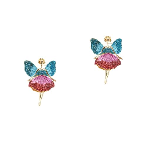 Broches bijoux bleu pour femmes épingles de décoration de vêtements élégantes 2pcs