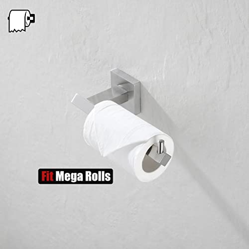 Jqk Toilet Paper Holder, 5 Inch 304 Stainless Steel Tissue Paper Dispenser For Bathroom, Hold Mega Rolls, Brushed Nickel Wall Mount, Tph230-Bn #TOP4